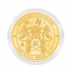 한국금거래소 용 순금 코인(메달) 0.1g